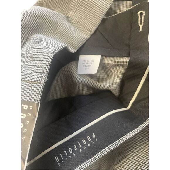 Perry Elliz Portfolio Men's Gray Pleated Dress Pants Size 38x32 NWT - Picture 7 of 14